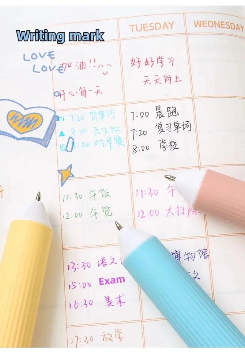 0.8mm Soft Grip Multi-Colour Ballpoint Pen for Drawing & Writing