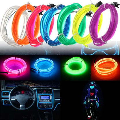 5M Car LED USB Flexible Neon Interior Lights