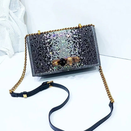 Glitter Evening Crossbody Bag