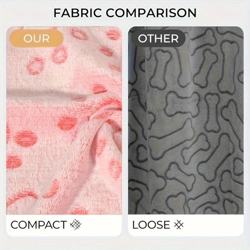 Soft Flannel Fleece Pet Blanket Mat