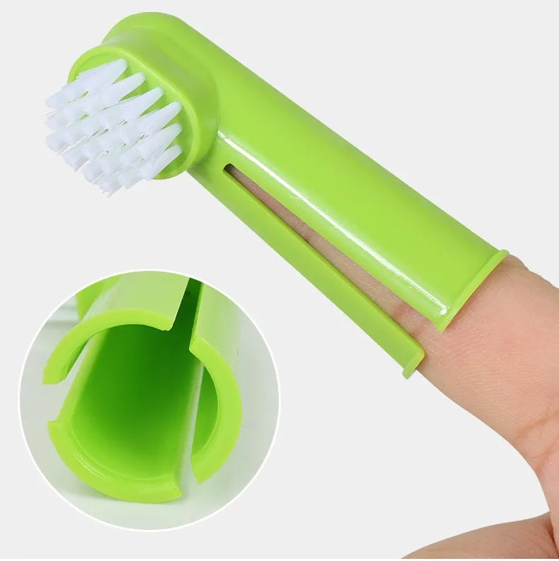 Dog & Cat Oral Care Toothbrush Kit with Finger Brush