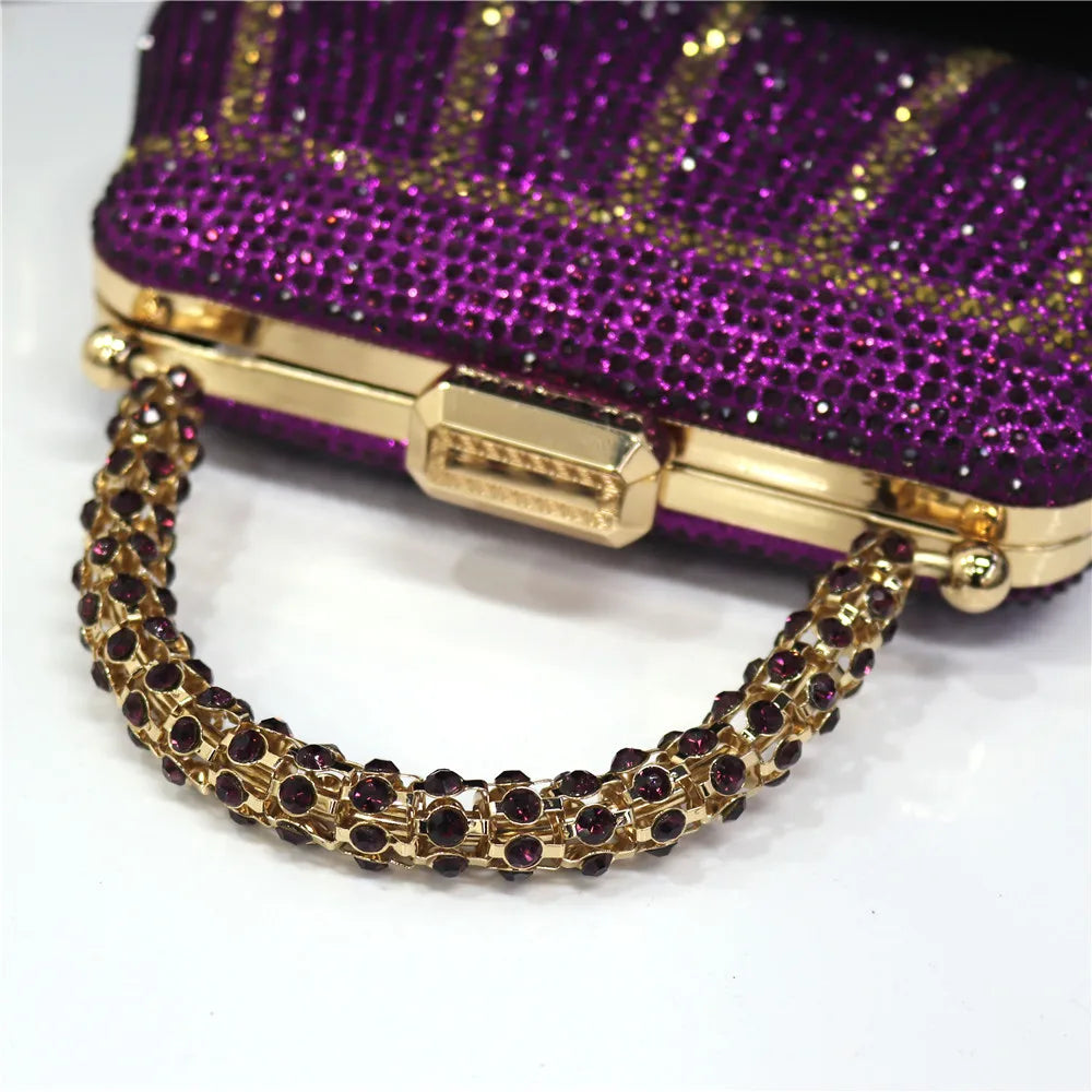 Luxury Rhinestone Evening Clutch Bag