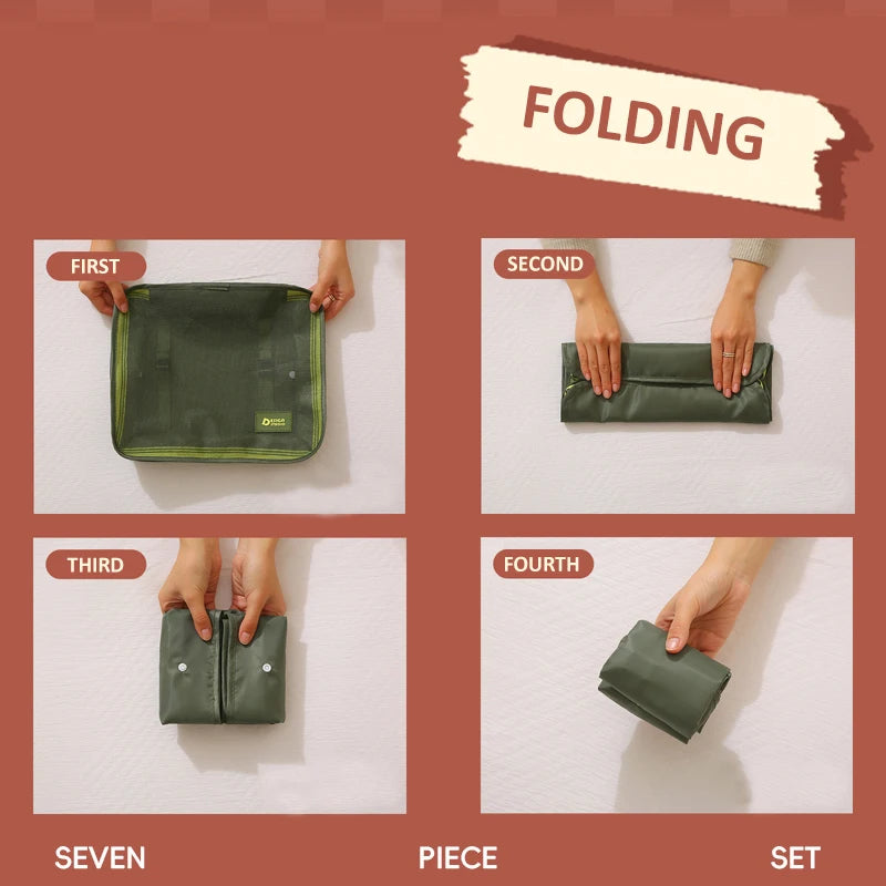 Travel Packing Cube Organiser Set
