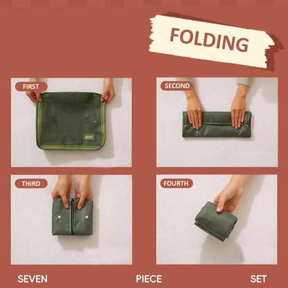 Travel Packing Cube Organiser Set
