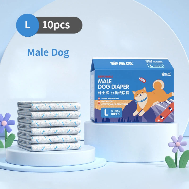 Dog Diapers – Disposable Leakproof Puppy Safety Pants
