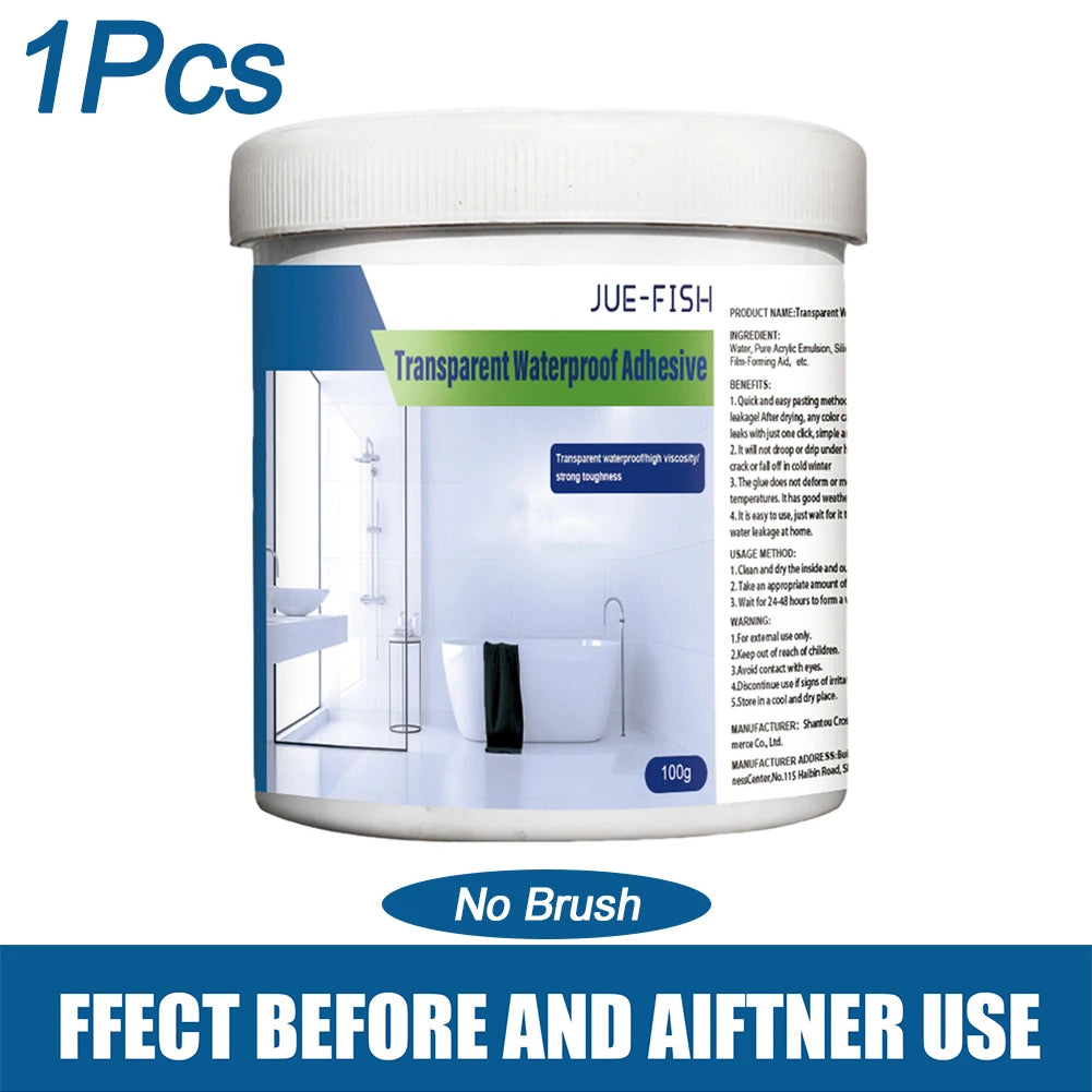 100/900g Transparent Waterproof Agent Toilet Anti-Leak Glue