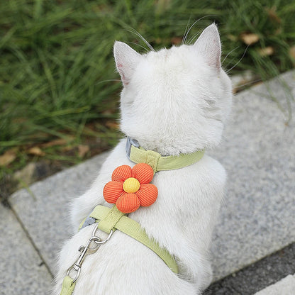 Breathable Adjustable Dog & Cat Harness with Leash Set