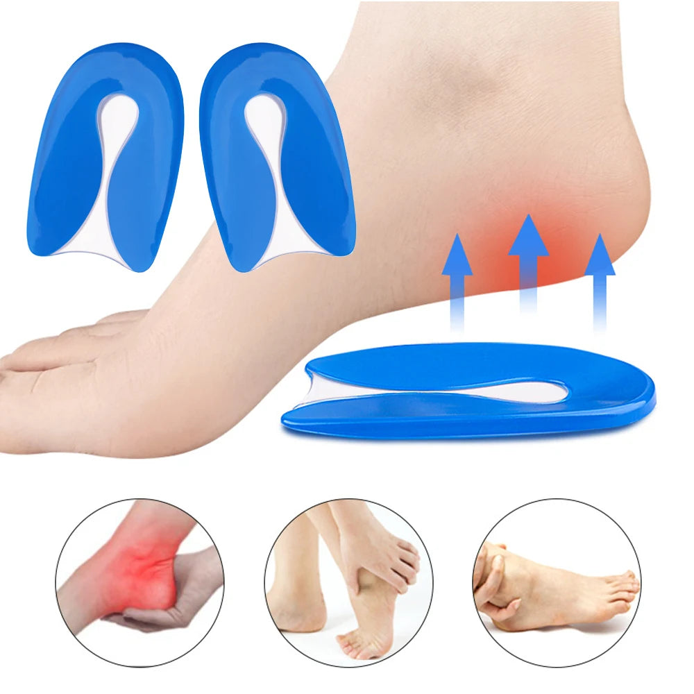 Silicone Gel U-Shape Heel Protector Pads