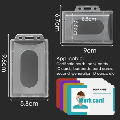Transparent PVC Card Holder Sleeve
