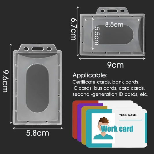 Transparent PVC Card Holder Sleeve