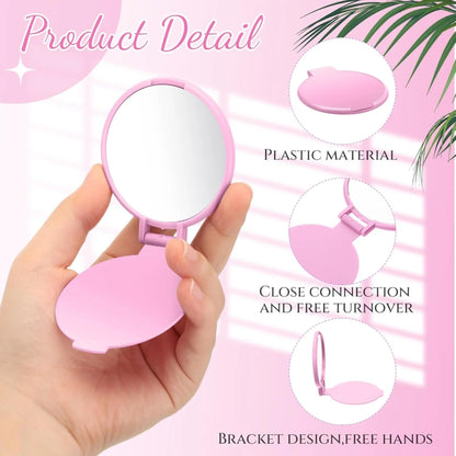 Mini Foldable Round Makeup Mirror