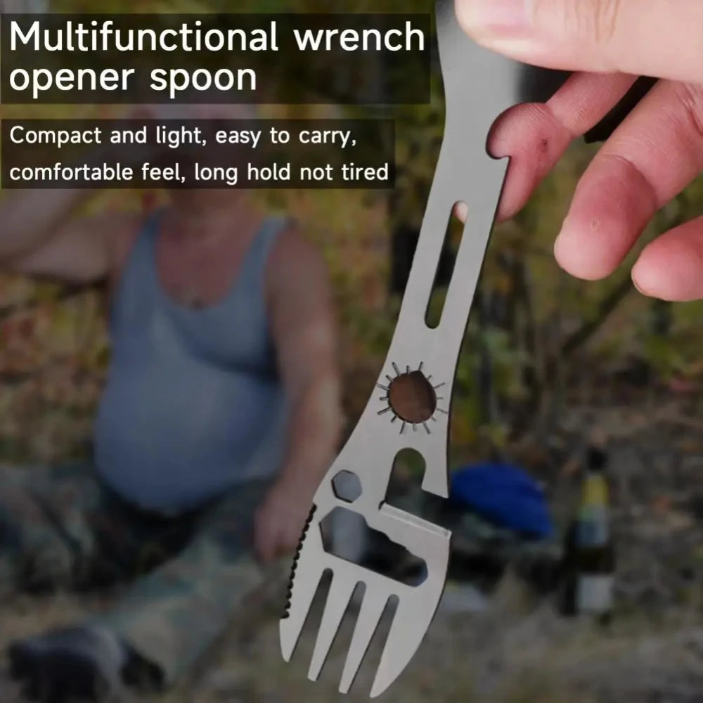 Stainless Steel Camping Spork Multi-Tool