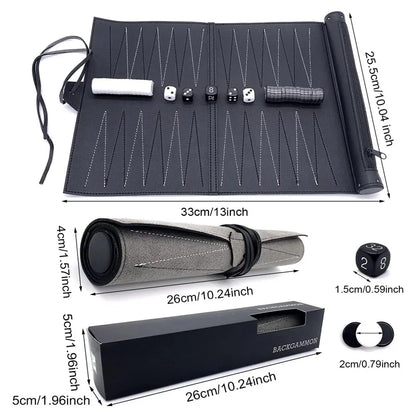 Roll-Up Travel Backgammon Set