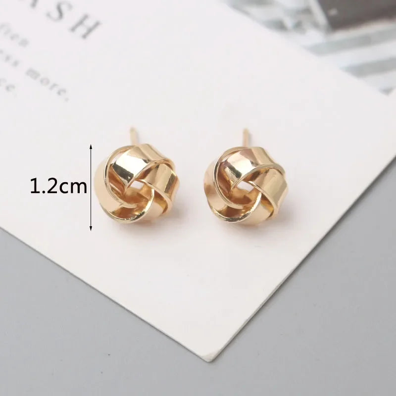 Metal Stud Earrings