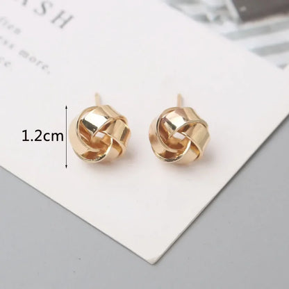 Metal Stud Earrings