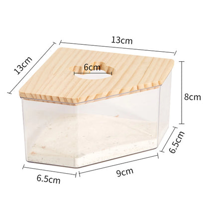 Acrylic Hamster Sand Bath House