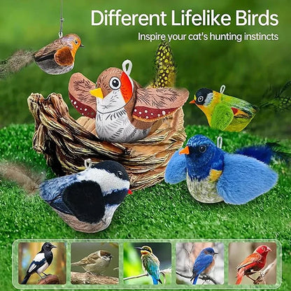 Interactive Chirping Bird Cat Toy