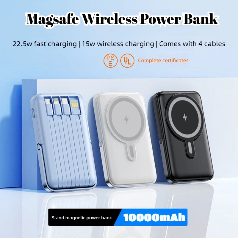 20000mAh Magnetic Wireless Power Bank with Phone Stand