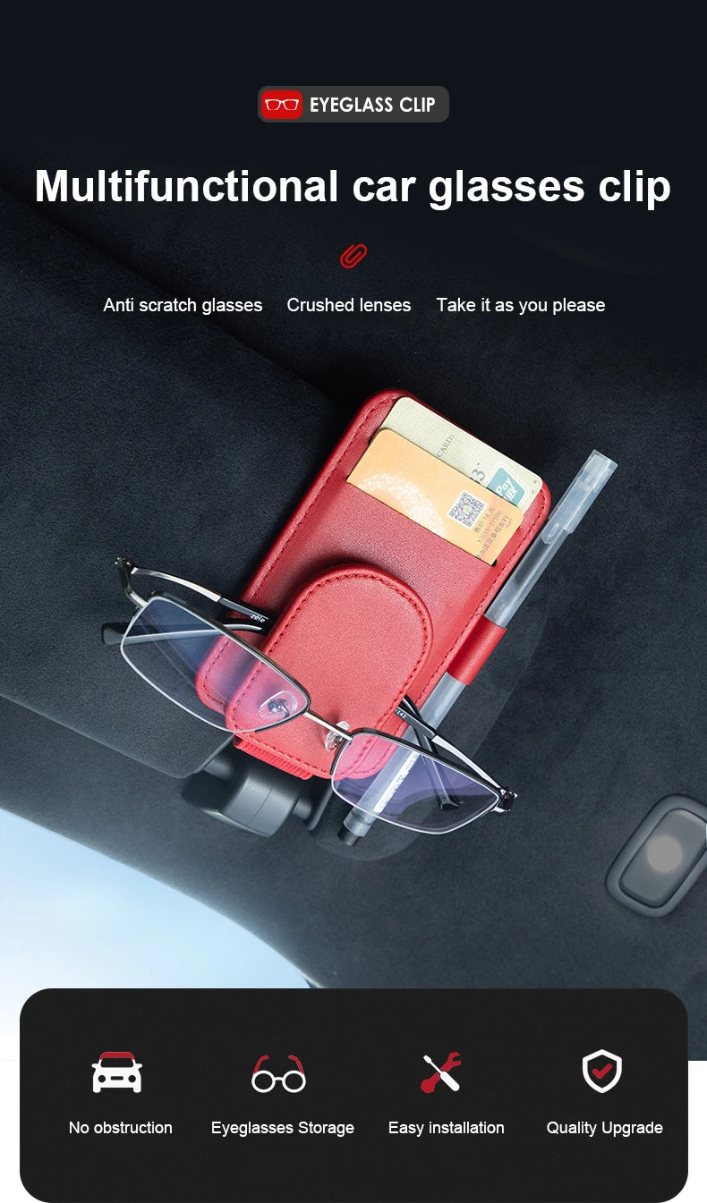 Car Sun Visor Glasses Holder