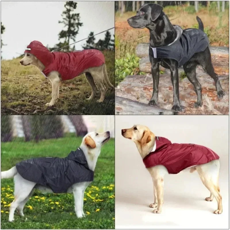 Waterproof Hooded Dog Raincoat