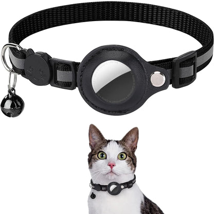 Adjustable Kitten Collar with AirTag Case