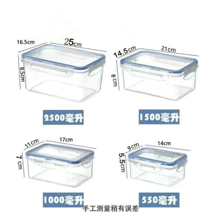 Sealed Rectangular Food Storage Container with Lid