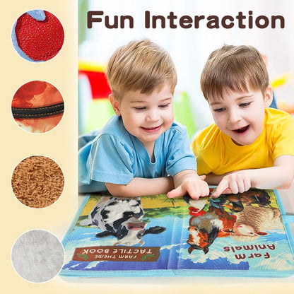 3D Animal Touch Cloth Book for Babies