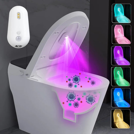 Motion Sensor Toilet Night Light with UV Cleaning Lamp