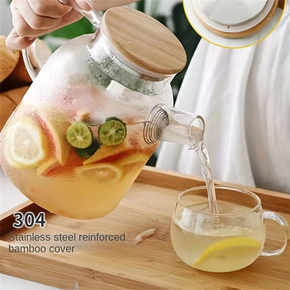 Large Capacity Heat-Resistant Glass Teapot
