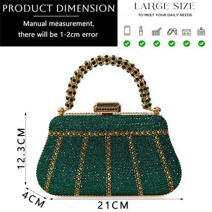 Luxury Rhinestone Evening Clutch Bag