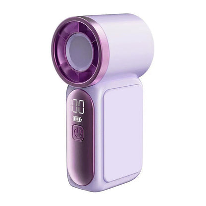 USB Rechargeable Mini Handheld Fan with Digital Display