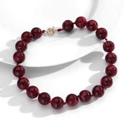 Fishsheep Multicolor Beaded Choker Necklace