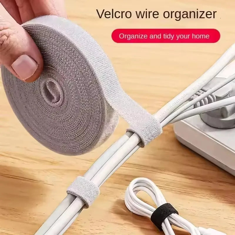 Reusable Velcro Cable Organizer Roll