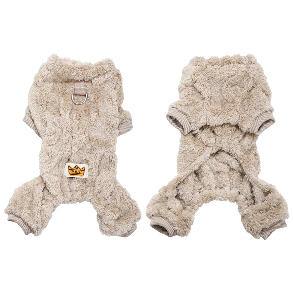 Soft Fleece Dog Jumpsuit