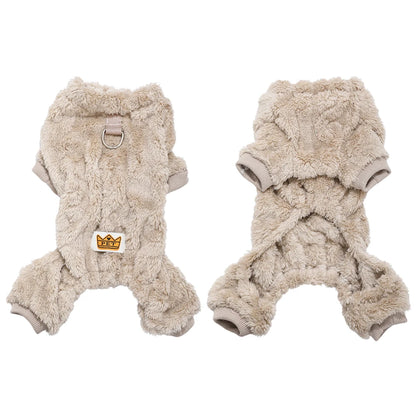 Soft Fleece Dog Jumpsuit