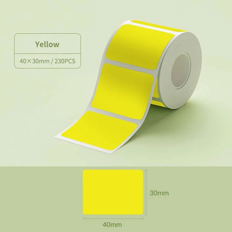 Self-Adhesive Thermal Sticker Labels 20–50mm for NIIMBOT Printers
