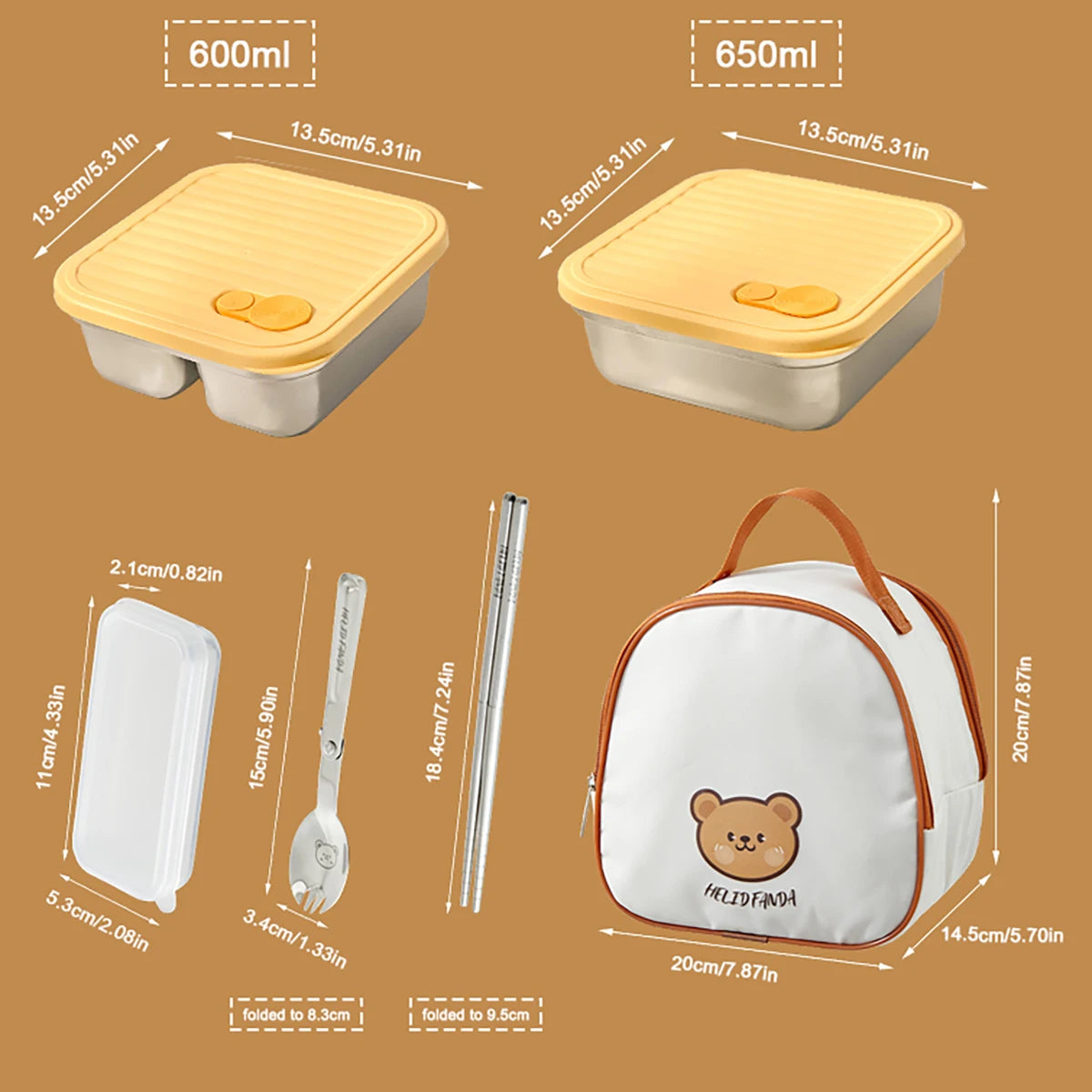Leakproof Bento Food Container – 600ml–700ml