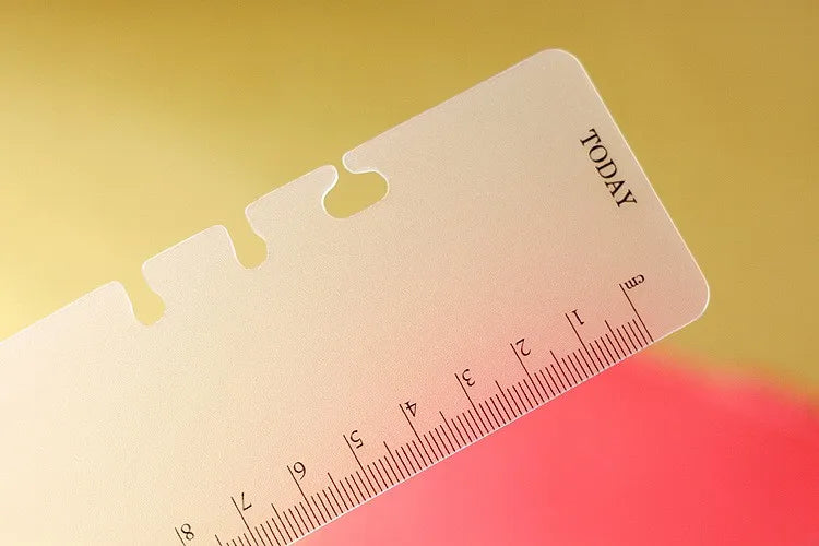 Frosted Planner Bookmark Ruler for A5, A6 & A7 Ring Binders