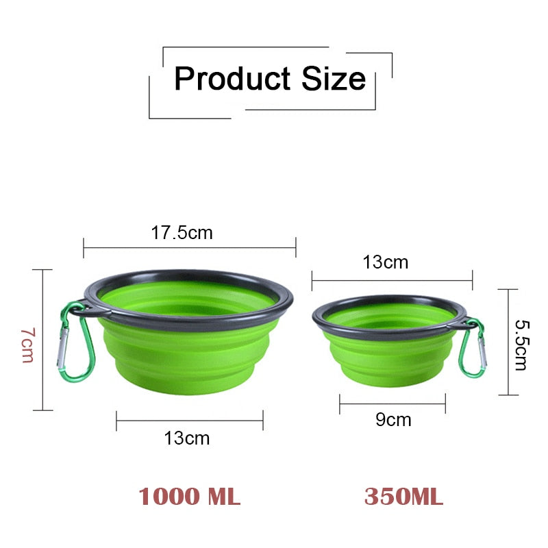 1000ML Silicone Dog Feeder Bowl