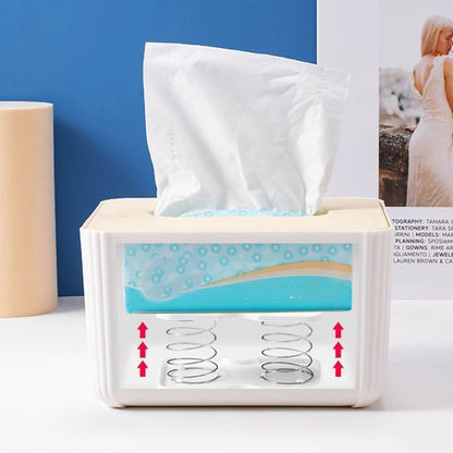 Spring-Loaded Tissue Box Holder