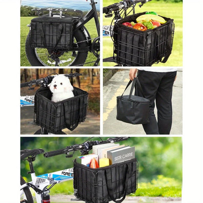 Large Capacity Bicycle Pet Basket Bag
