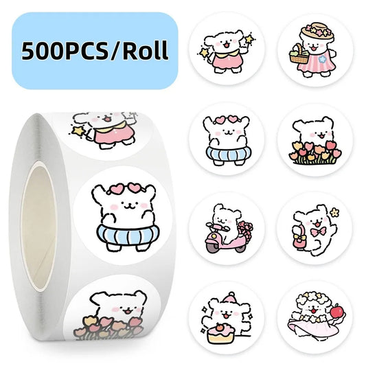 Cute Maltese Dog Sticker Roll