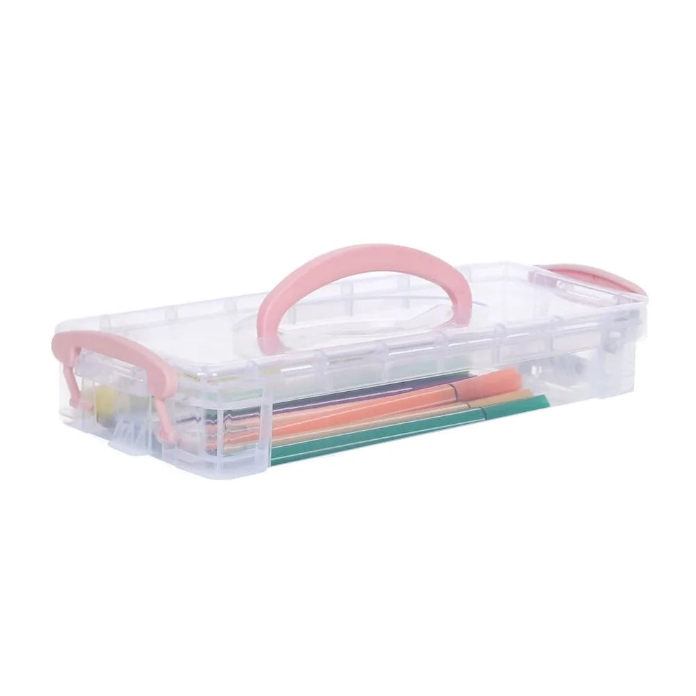 Stackable Multi-Layer Transparent Pencil Case