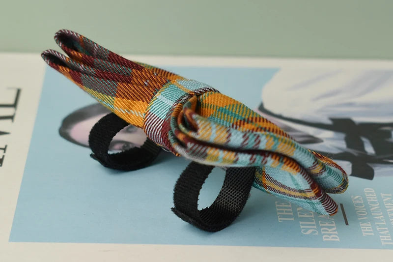 Personalized Plaid Dog Collar, Harness & Leash Set