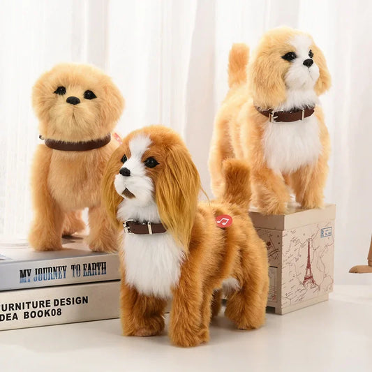Interactive Walking Plush Robot Dog