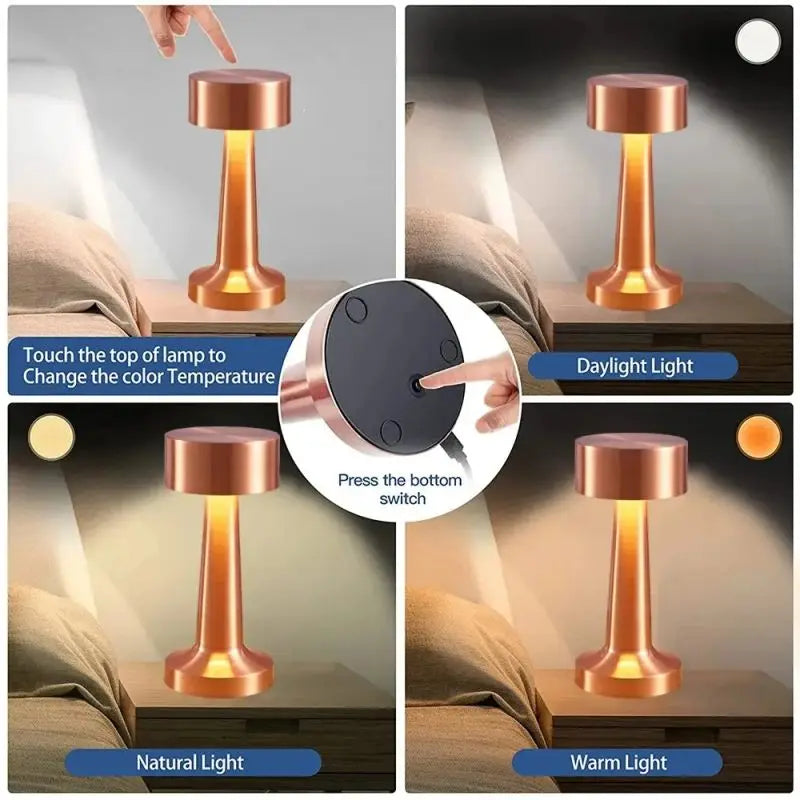 USB Rechargeable Touch LED Desk Lamp