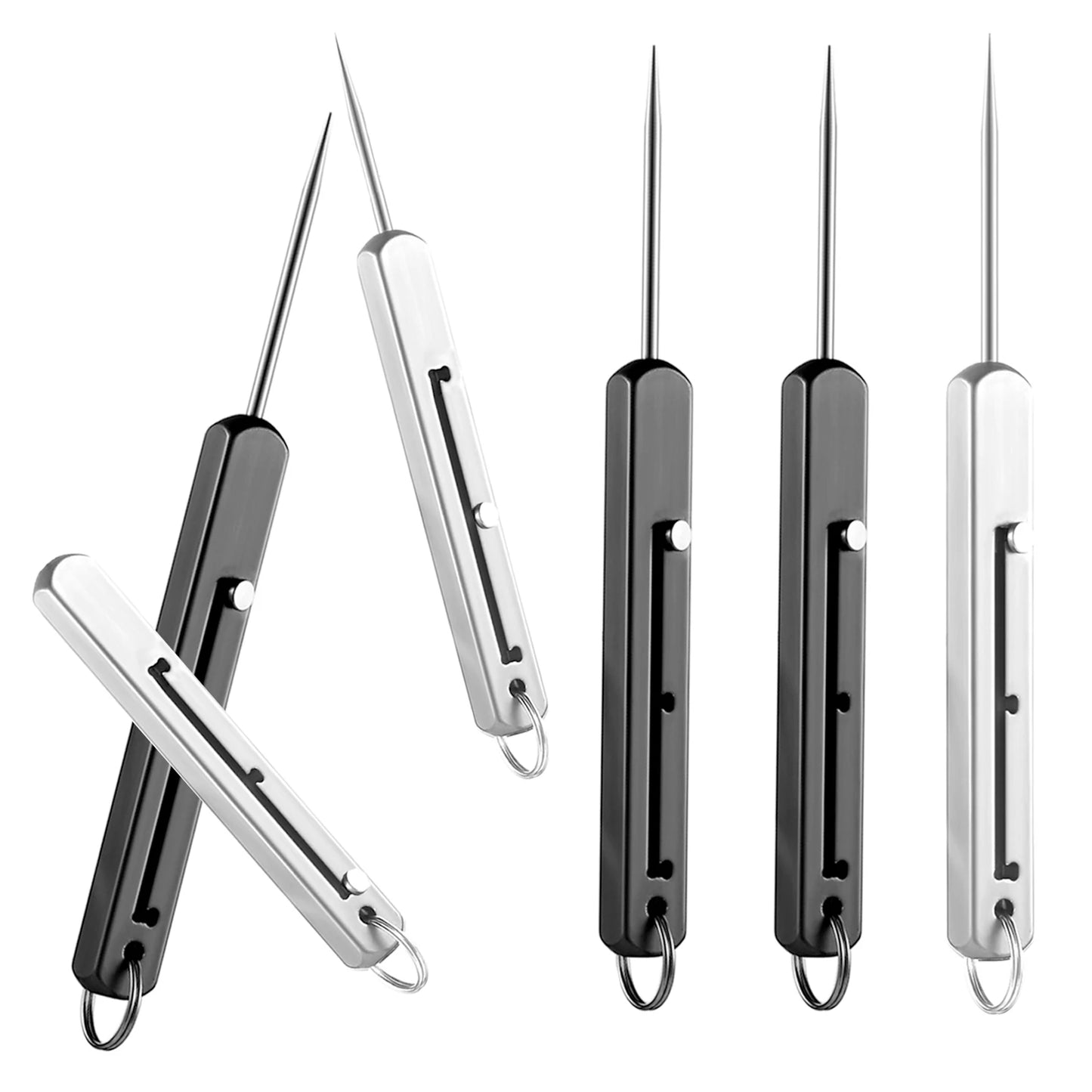 Portable Titanium Toothpick with Pocket Holder