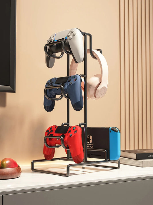 Metal Headphone Stand & Controller Holder for Desk