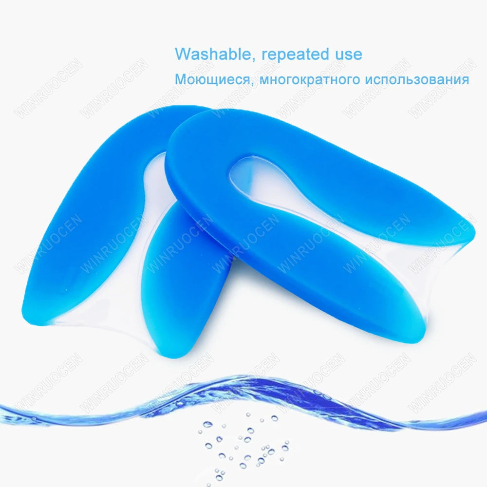 Silicone Gel U-Shape Heel Protector Pads