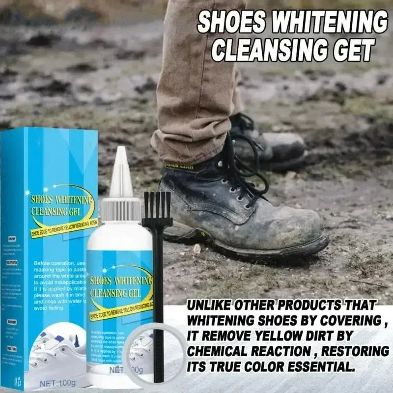 White Shoe Cleaning & Whitening Gel Kit